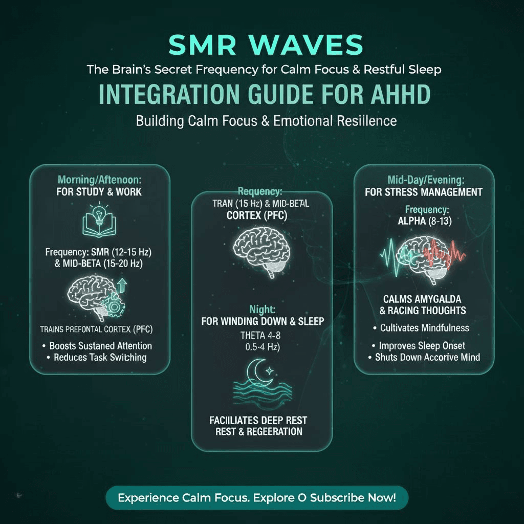 Binaural Beats: Your Daily Integration Guide for ADHD — Building Calm Focus and Emotional Resilience